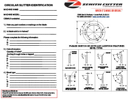 Circular Slitter Identification